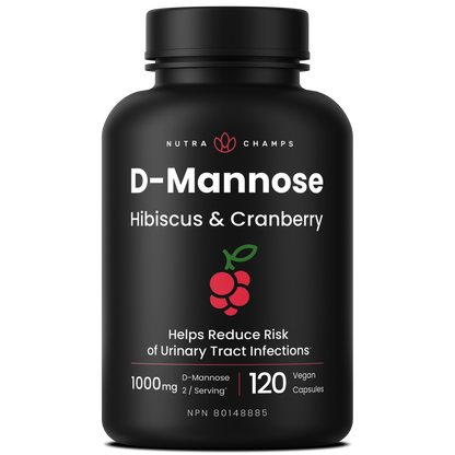 D-Mannose, Hibiscus + Cranberry Capsules
