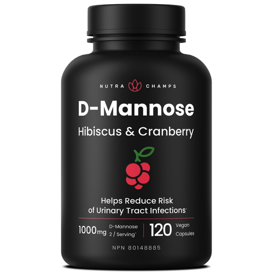 D-Mannose, Hibiscus + Cranberry Capsules