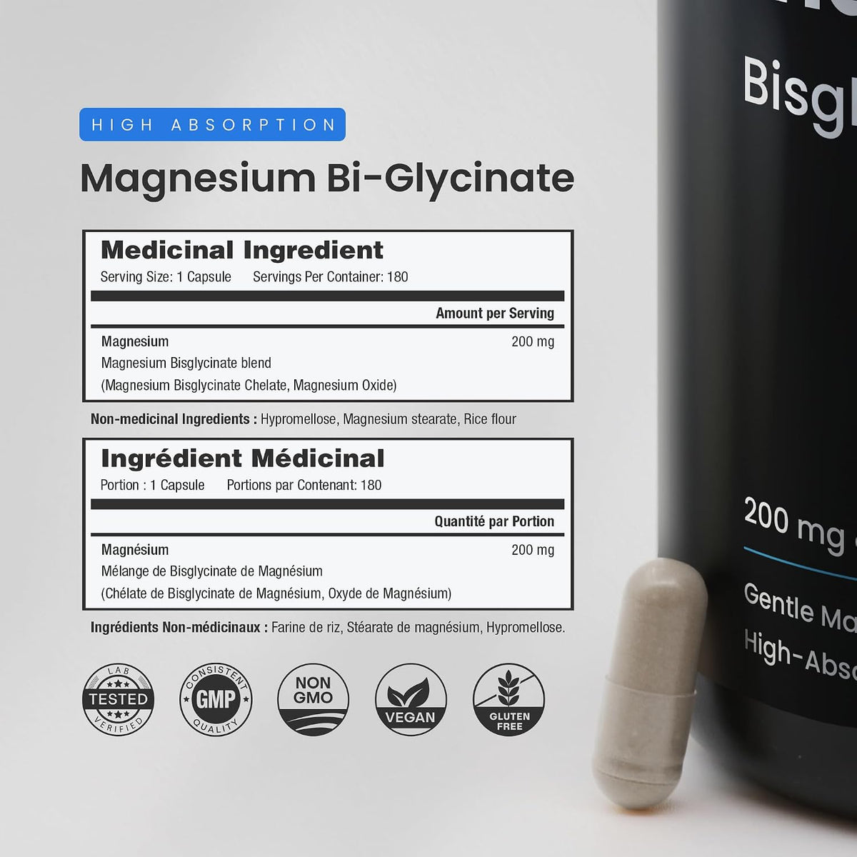 Magnesium Bisglycinate Capsules