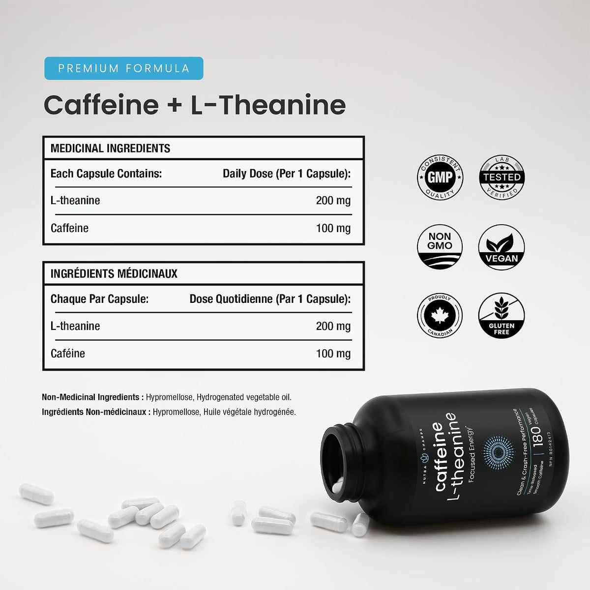 Caffeine + L-Theanine Capsules