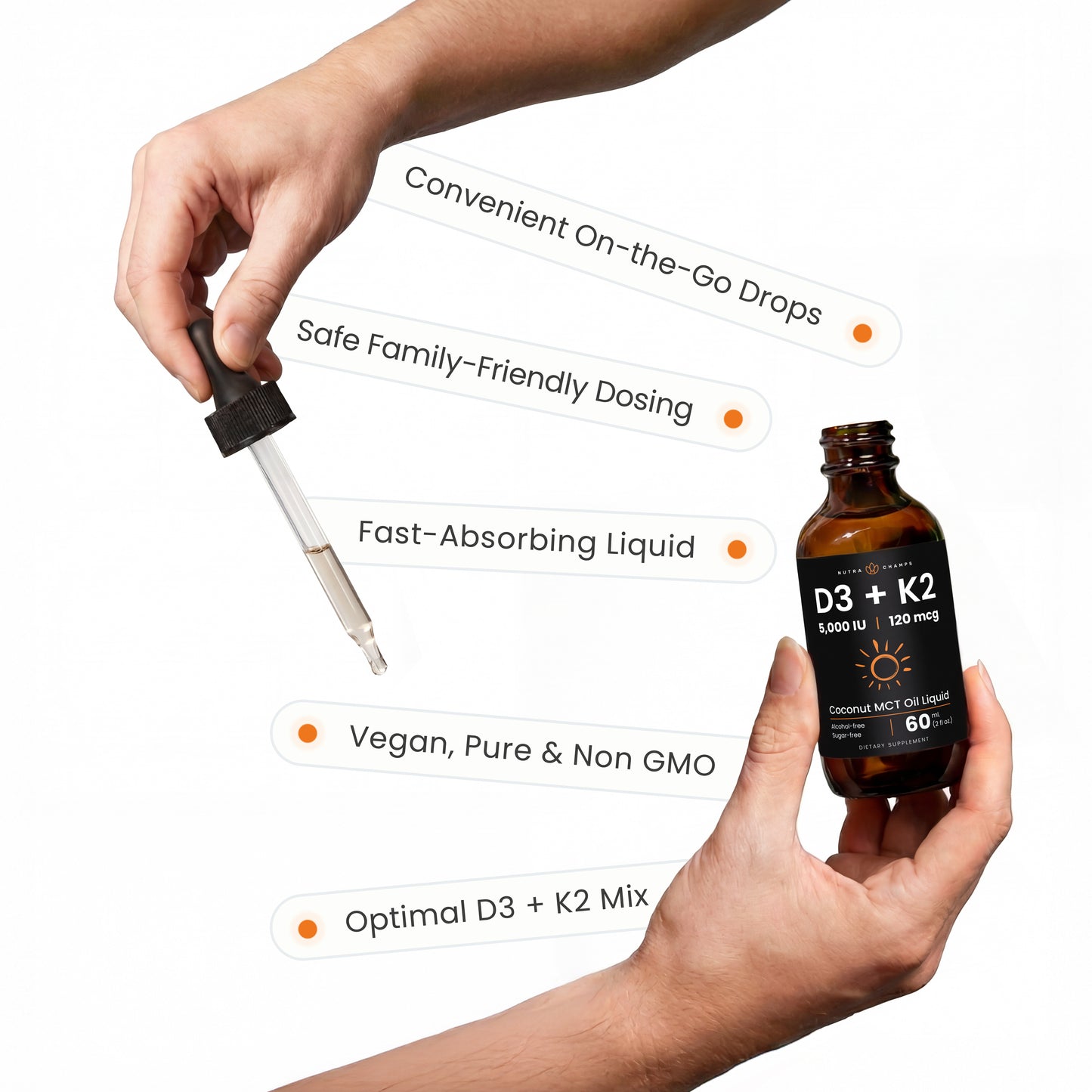 Vitamin D3 + K2 Drops