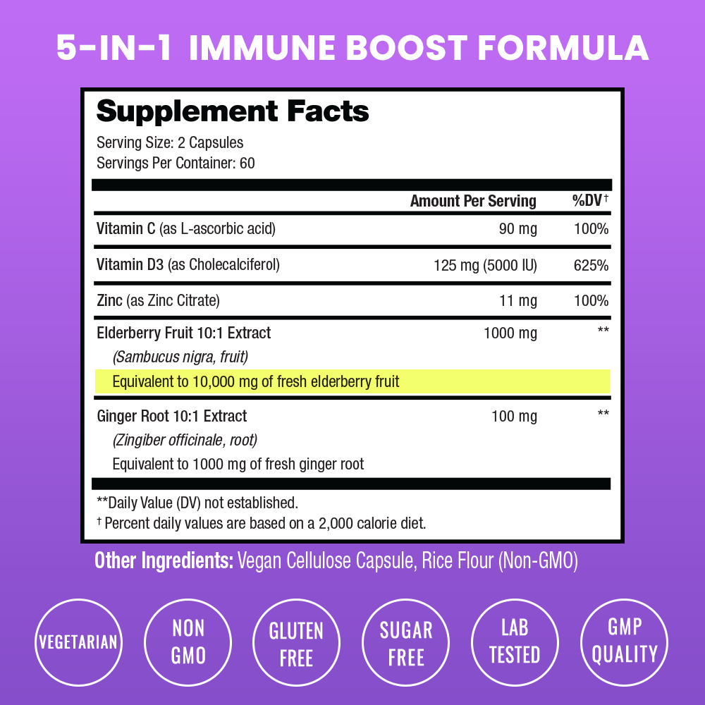 Elderberry 5-in-1 Capsules