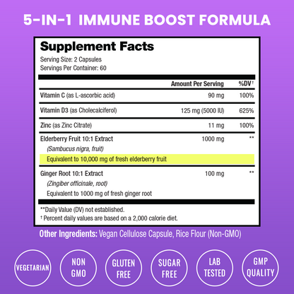 Elderberry 5-in-1 Capsules