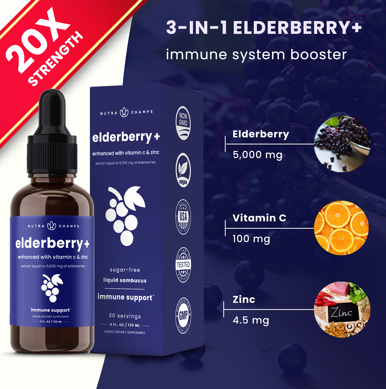 Elderberry Drops Plus