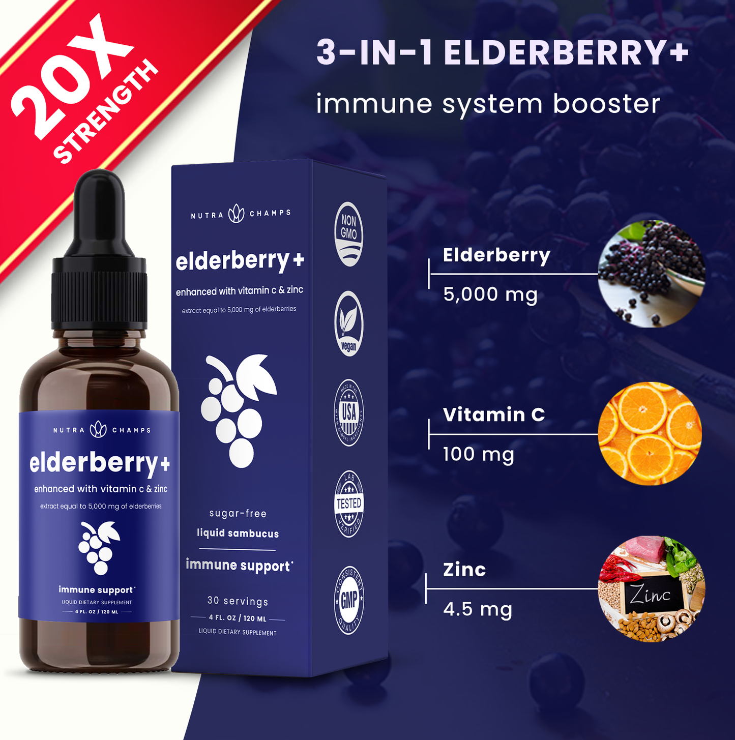 Elderberry Drops Plus