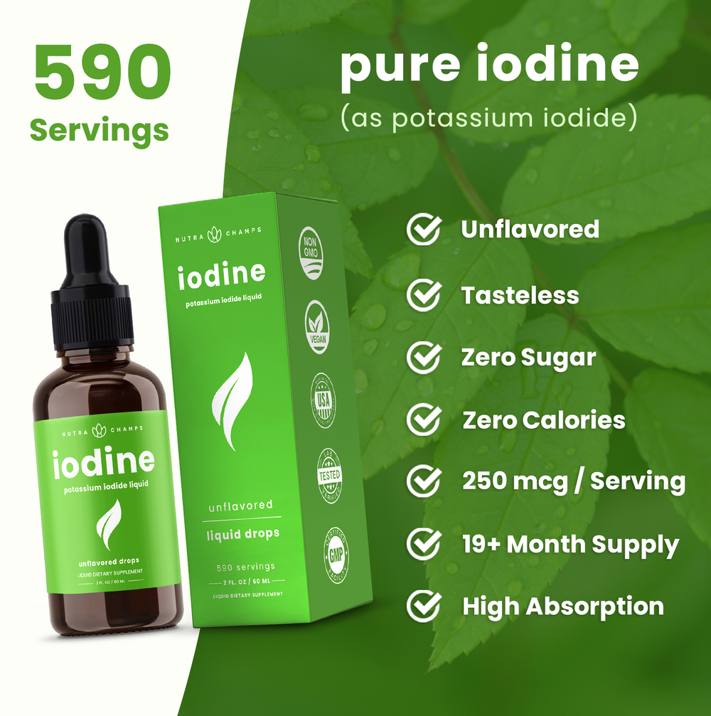 Taking shop iodine drops