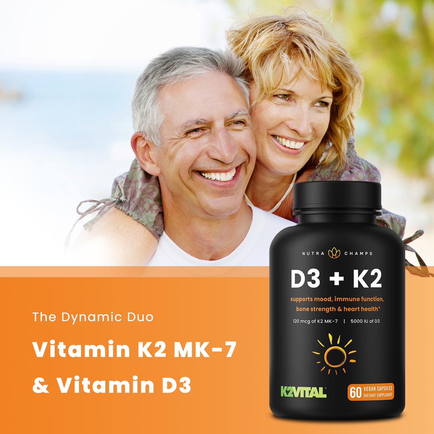 Vitamin D3 + K2