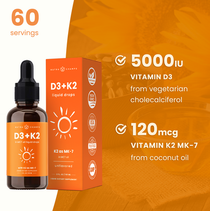 Vitamin D3 + K2 Drops