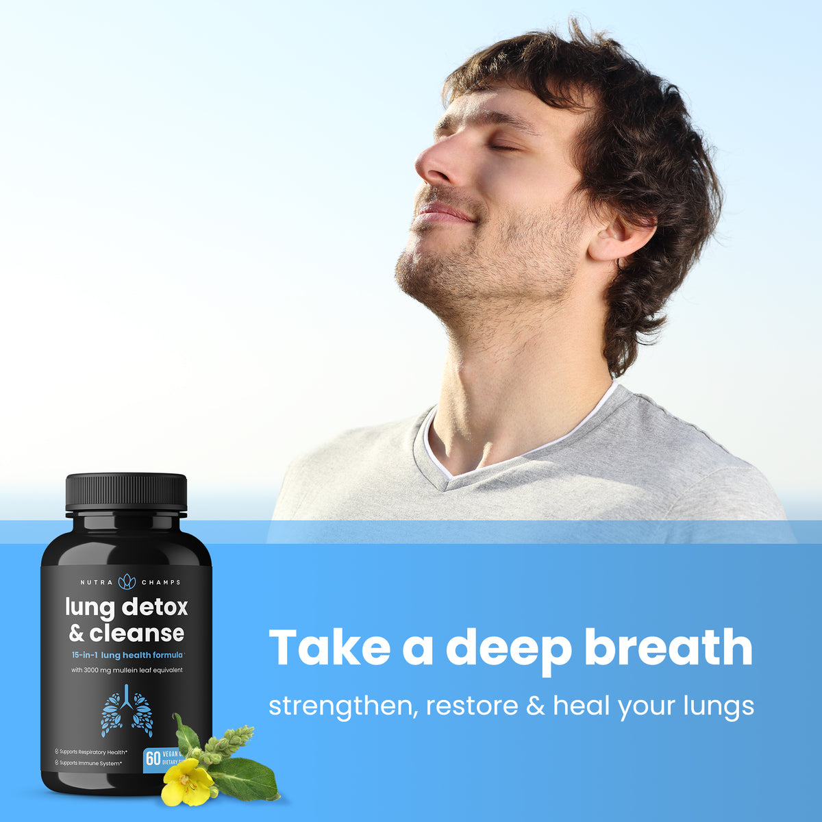 Lung Detox & Cleanse Capsules - NutraChamps