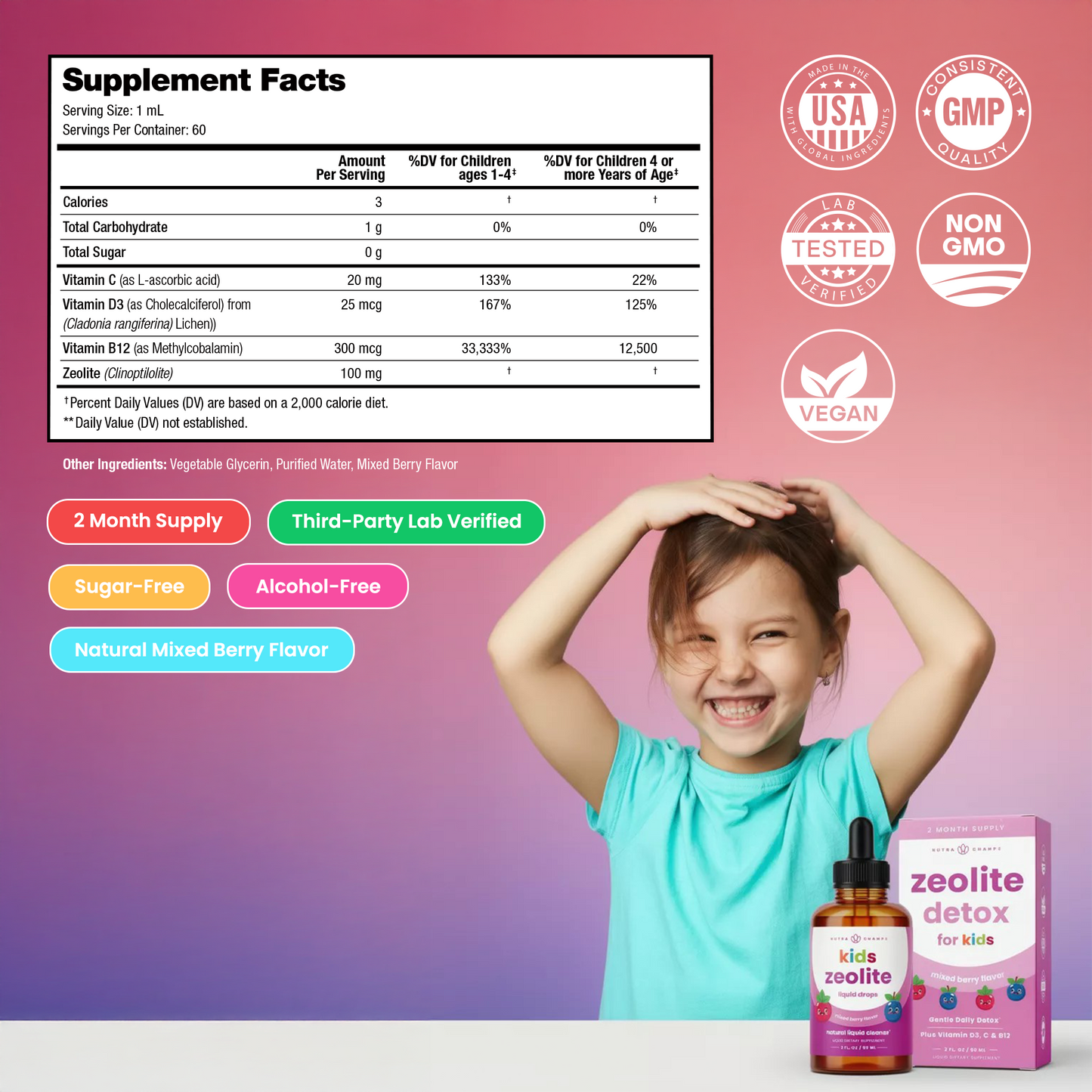 Kids Zeolite Detox Liquid Drops
