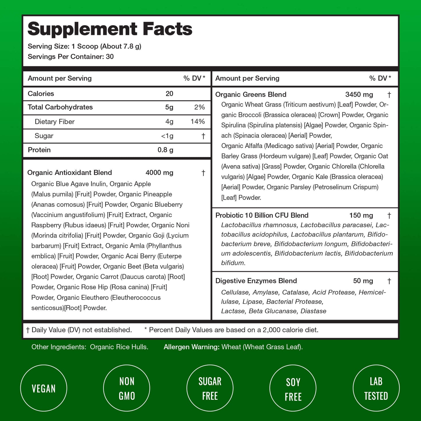 Super Greens Unflavored