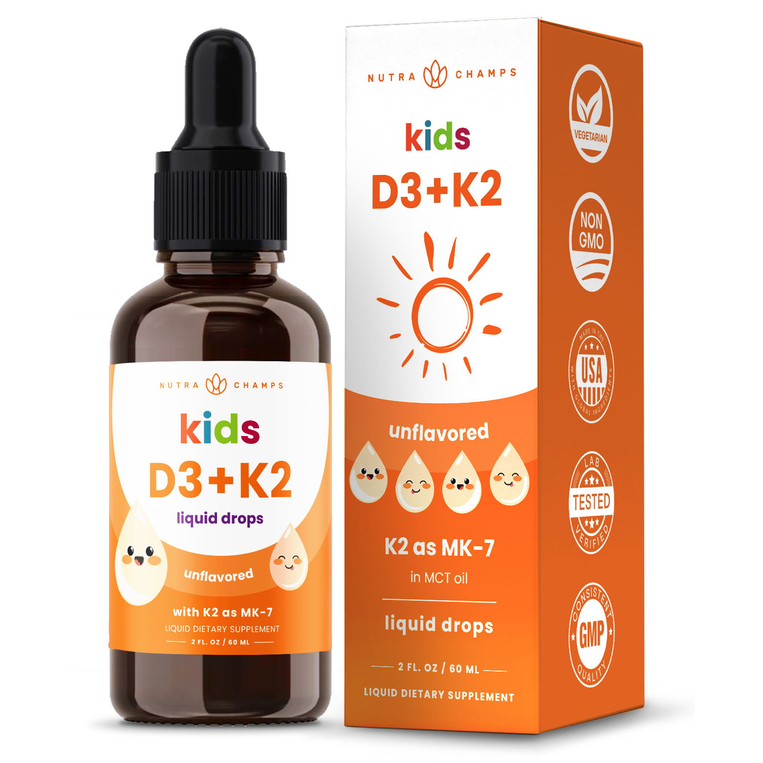 Kid's Vitamin D3 & K2 Drops