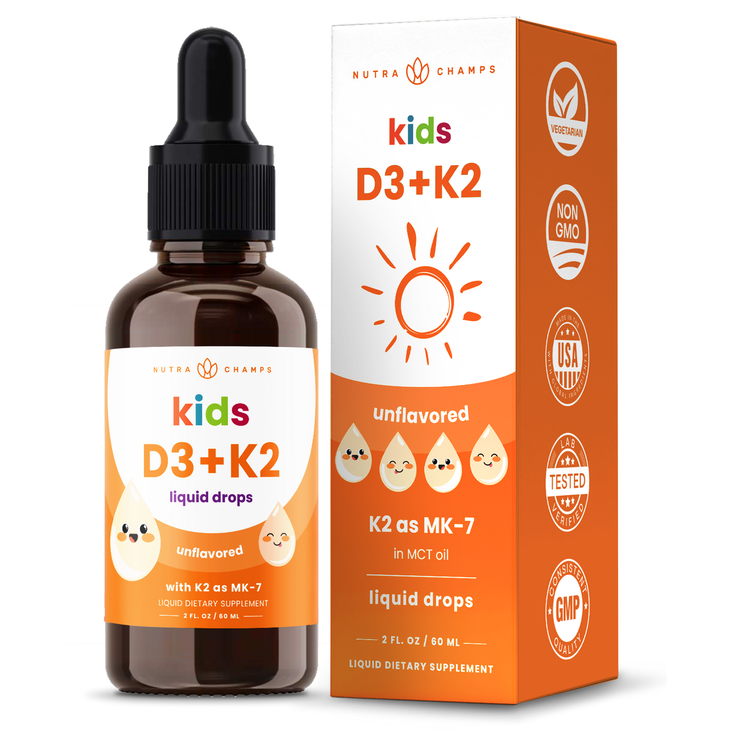 Kid's Vitamin D3 & K2 Drops