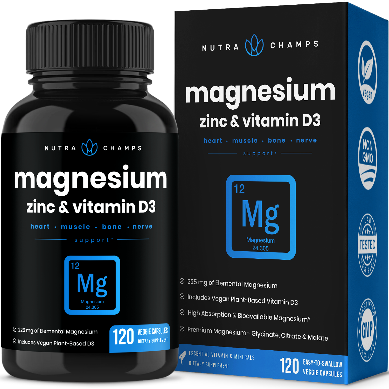 Magnesium, Zinc & Vitamin D3